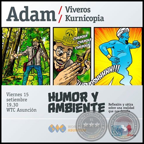 Humor y Ambiente - Artistas: Adam, Javier Viveros y Kurnicopia - Viernes, 15 de Setiembre de 2017